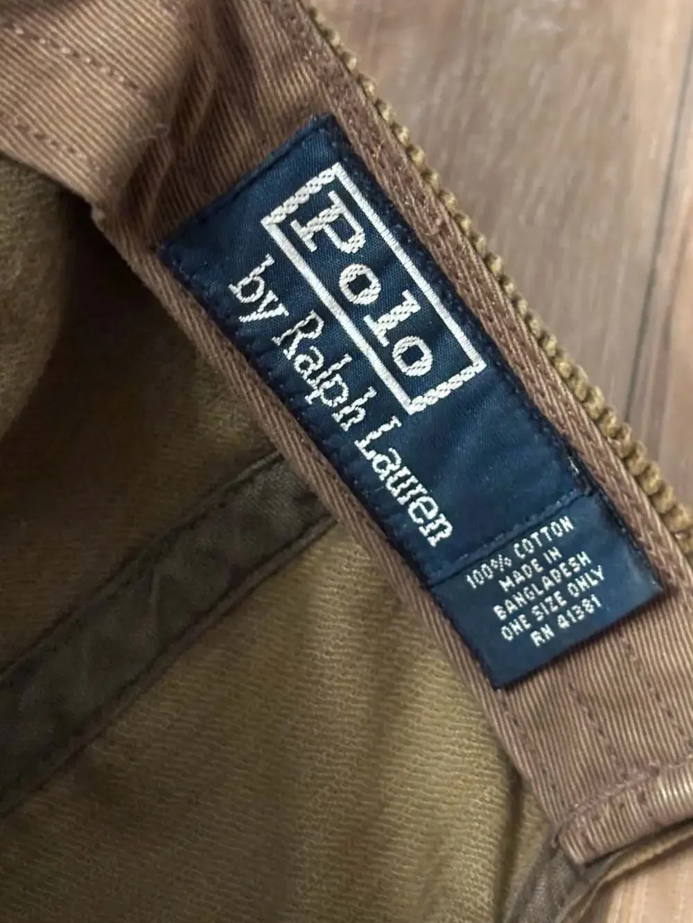 Polo Ralph Lauren Vintage Corduroy Baseball Cap with Leather Strap